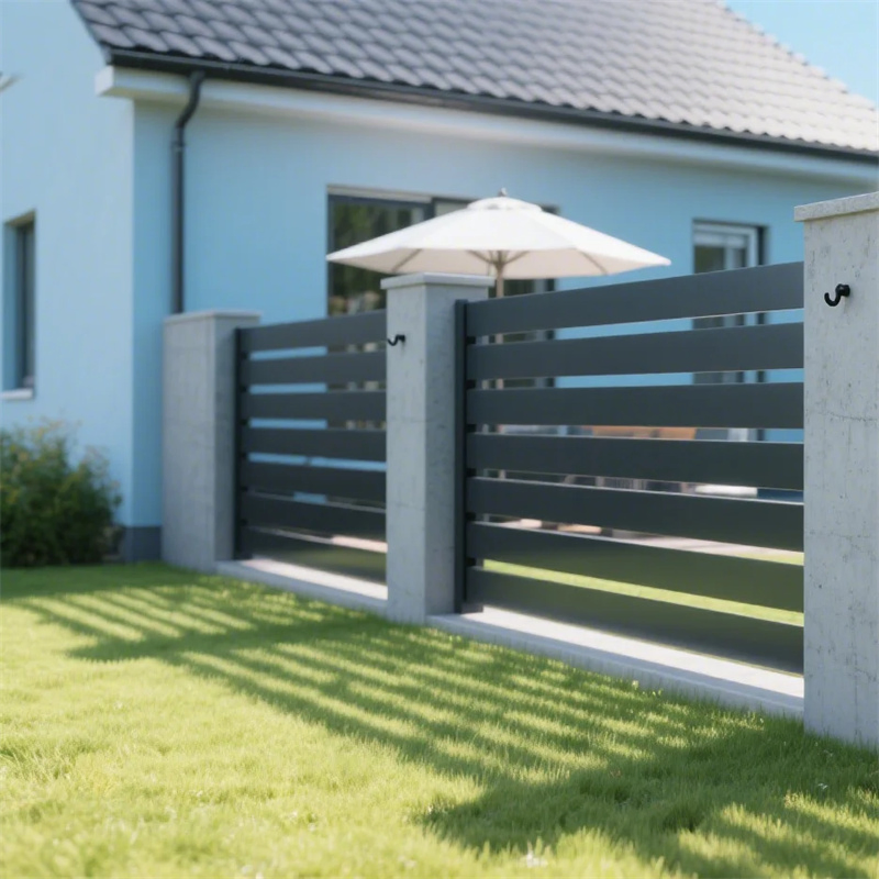 Customized New Style Durable Waterproof Rustproof Non-Fading Cheap Wrought Irong Aluminium Fence Panels Post for Garden