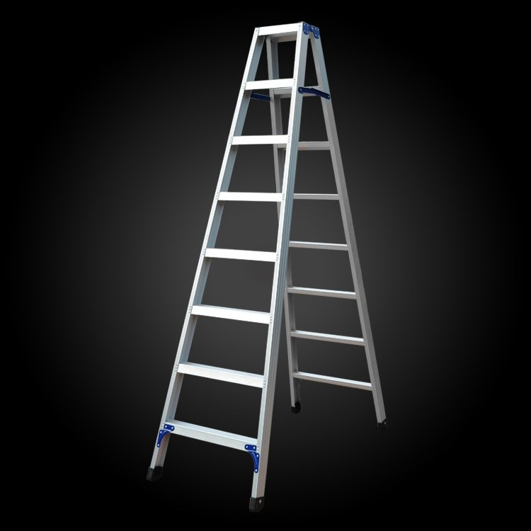 Hot Sale High Step Ladders a Frame Shape Step Aluminum Ladder