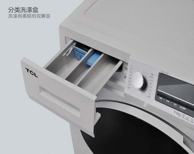 10kg 220V Gray Color Auto Compact Clothes Laundry Front Load Washer