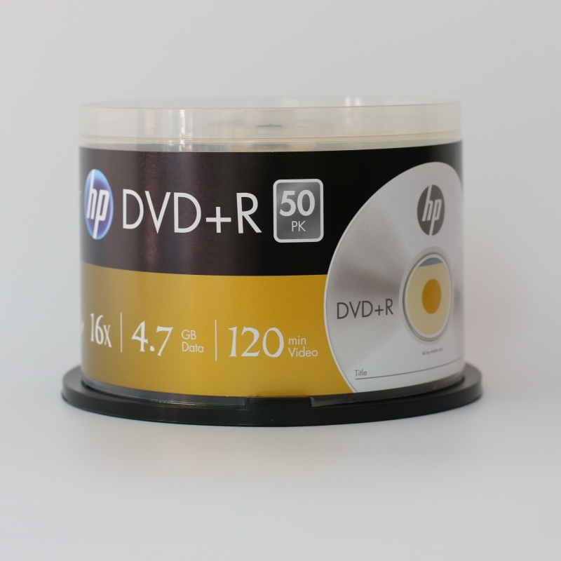 DVD-R диски HP 4.7GB 16X, 50 шт.