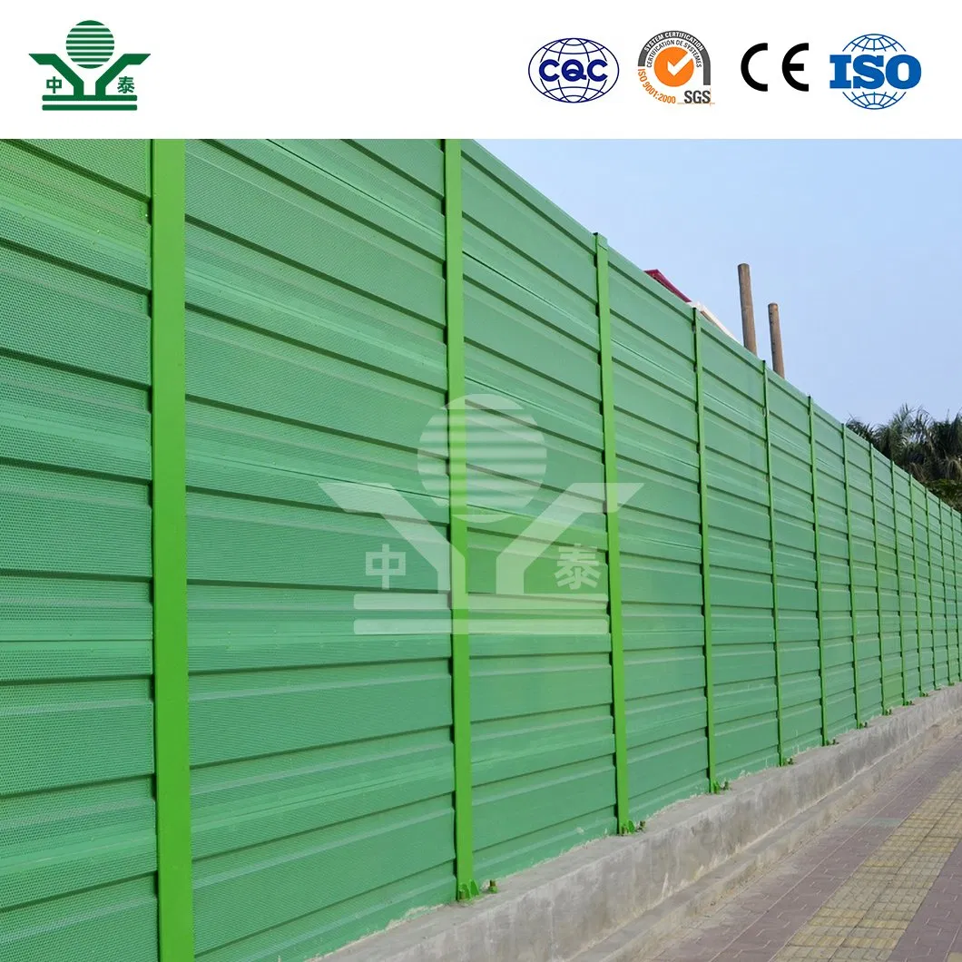 Zhongtai Overall Curved Sound Barrier China Wholesalers Flexible Noise Barrier Aluminum Plate Material Factory Sound Barrier