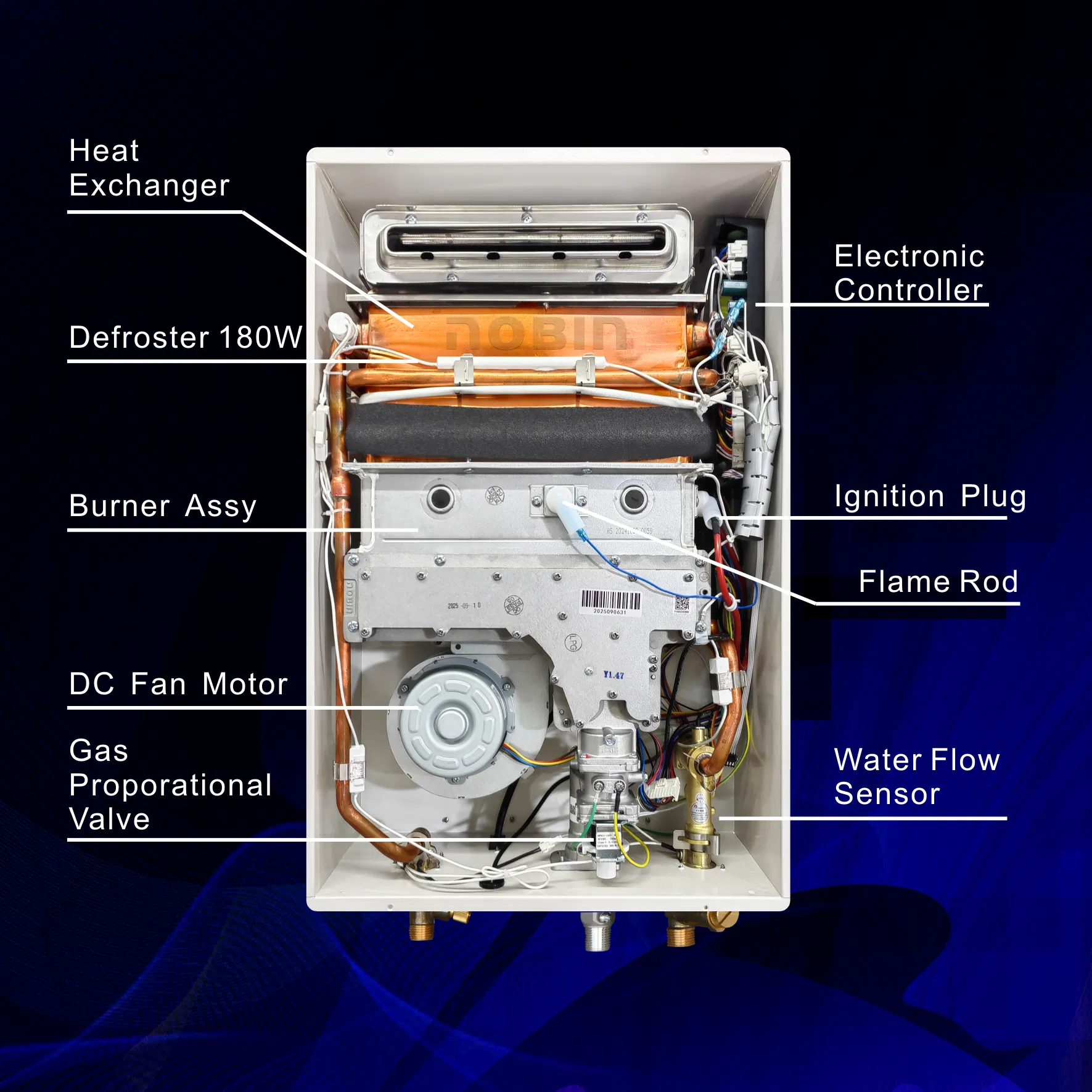 High-Performance Gas Water Heater: 28L and 56kw Output