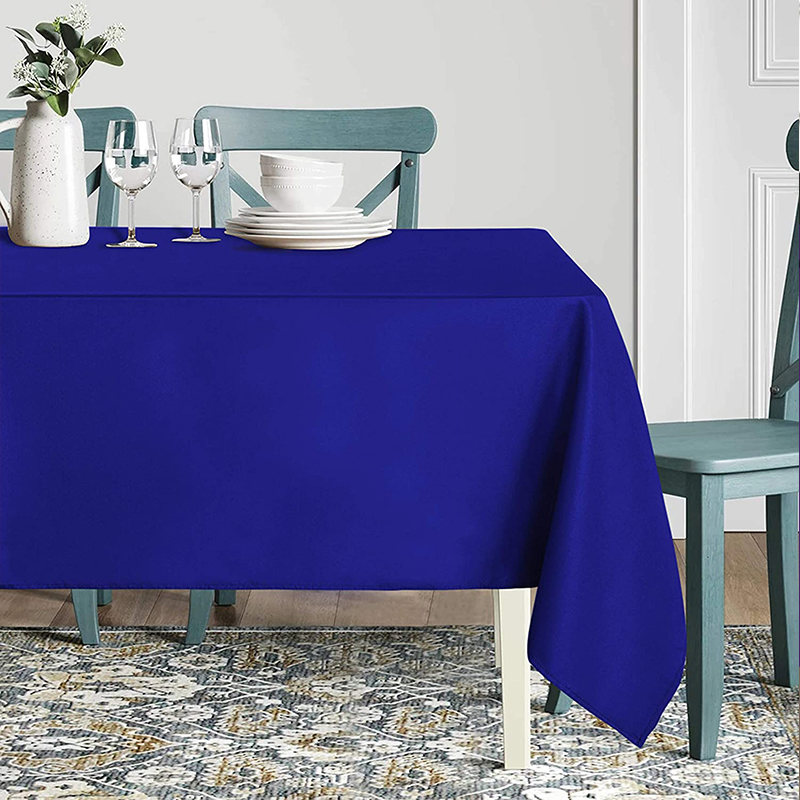 Polyester Washable Table Cloth Decorative Table Cover for Wedding Party Dining Banquet