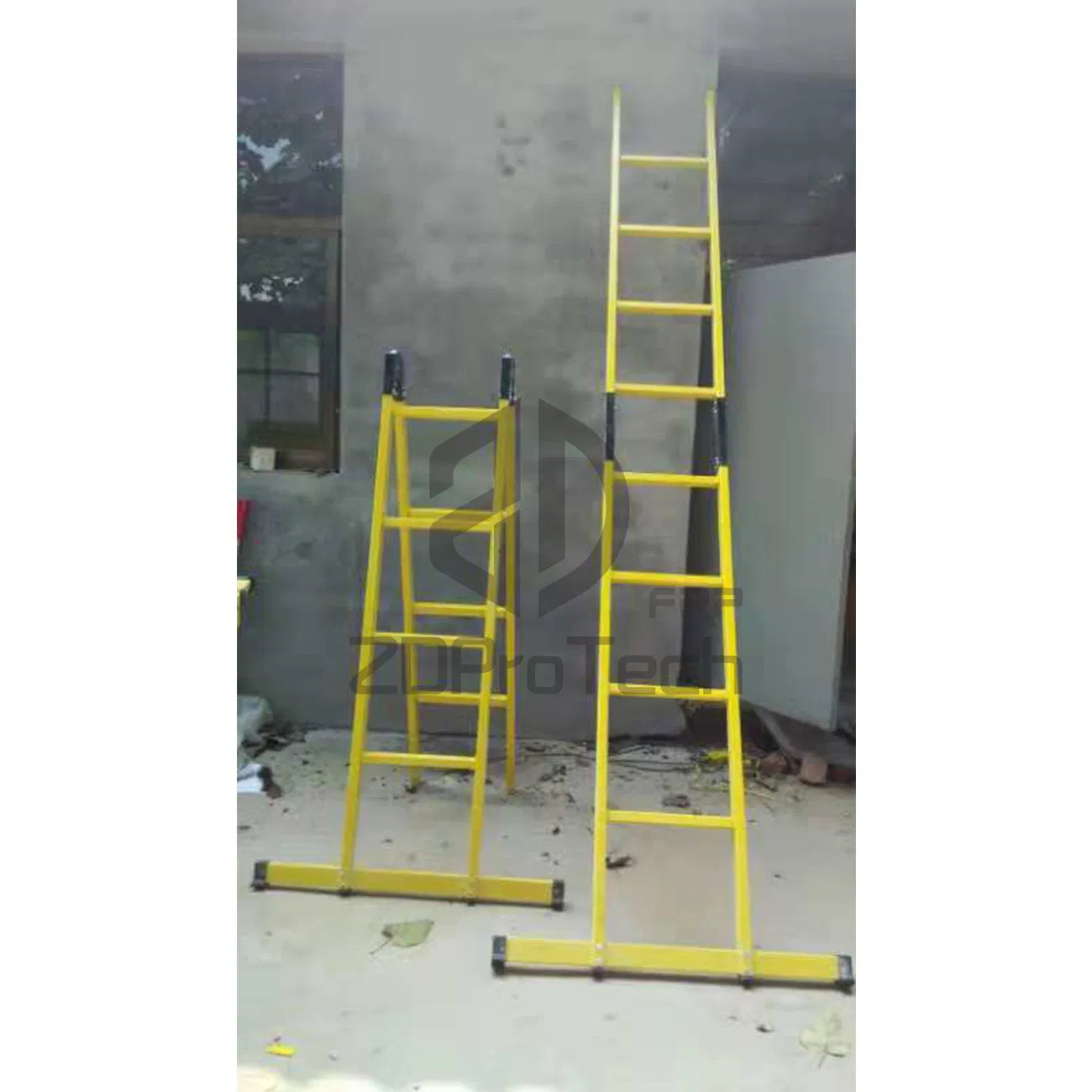 Multi Purpose 3 4 5 6 7 Step Layers Single Side Wide Fiberglass Climbing Step Ladder
