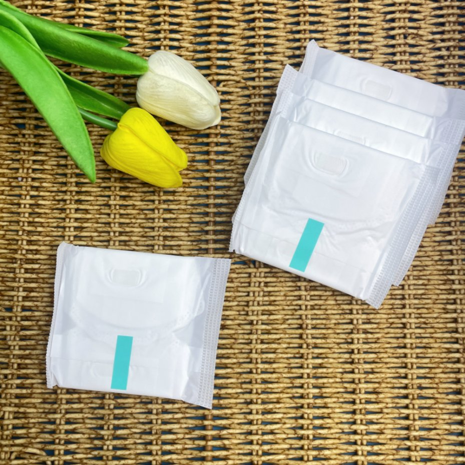 Organic Cotton Panty Liner Free Sample Disposable Menstrual Sanitary Pad for Women