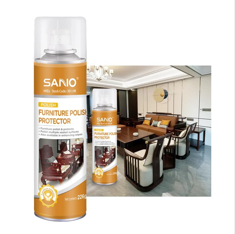 Sano 226g Furniture Polish Cleaner Spray Wood Furniture Aerosol Spray Paint