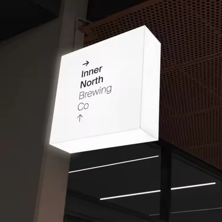Outdoor Business Sign Logo Display New Advertising Signboard LED Light Box