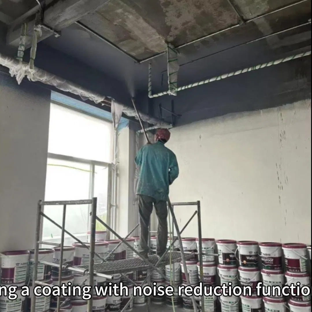 Damping and Sound-Absorbing Coating Porous Sound-Absorbing Coating