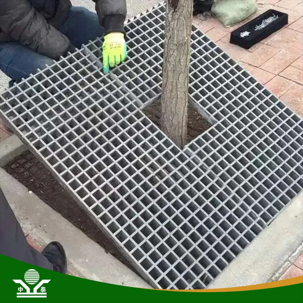 Zhongtai White Color 1– 1/4" X 3/16" China Galvanised Steel Drain Gratings Distributors Sgw15-06 Walkway FRP Grating Used for Fountain Panel