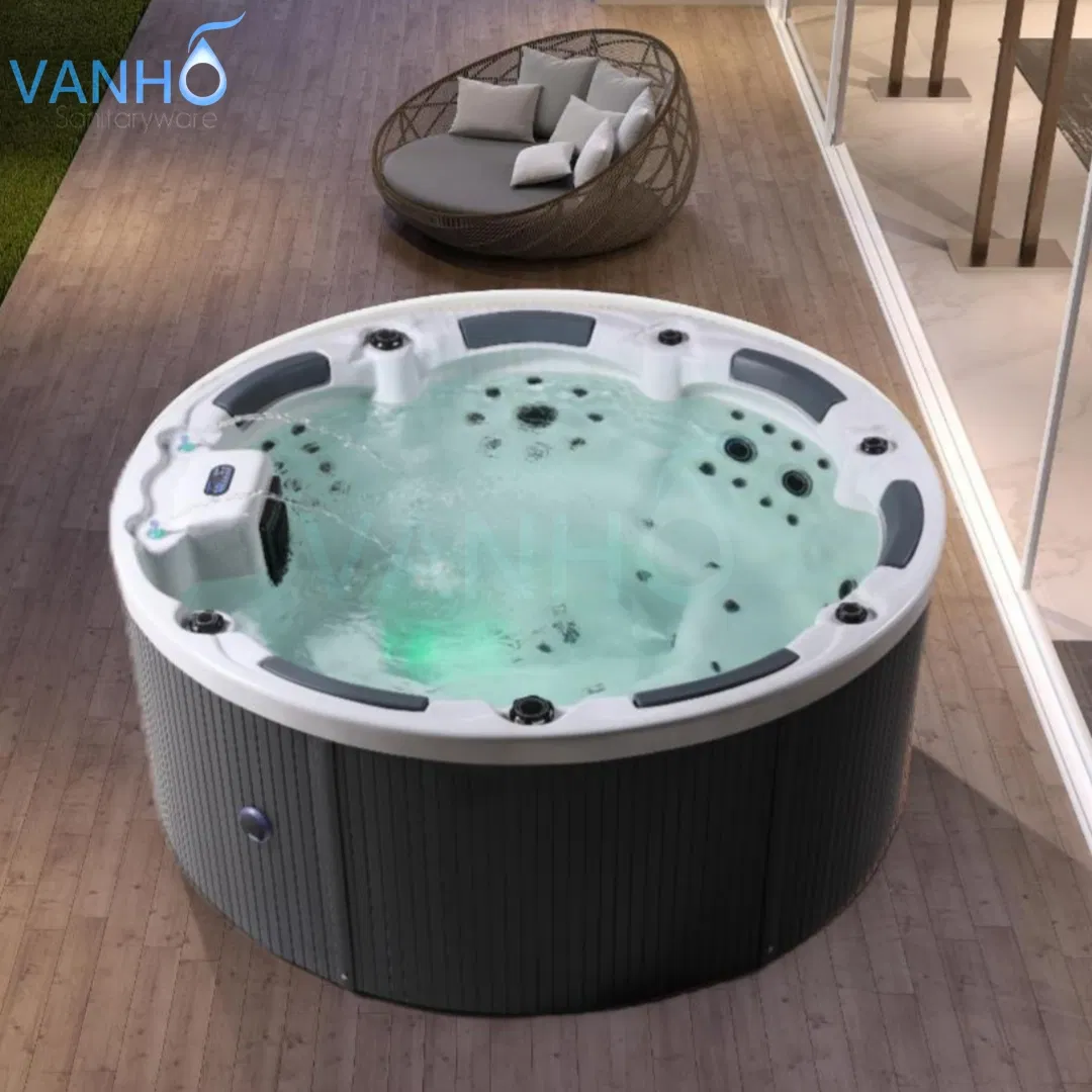 Круглый уличный спа-бассейн Vanho с гидромассажем