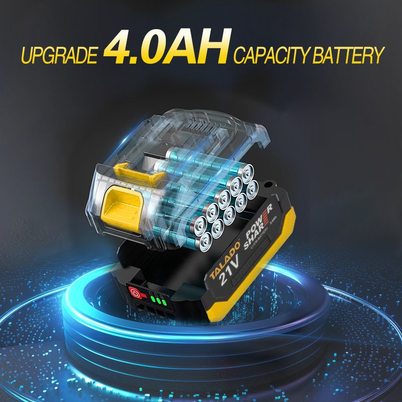 Compact Cordless Electric Tool Set with High Torque Wrench Powerful Grinder and Rotary Hammer Drill