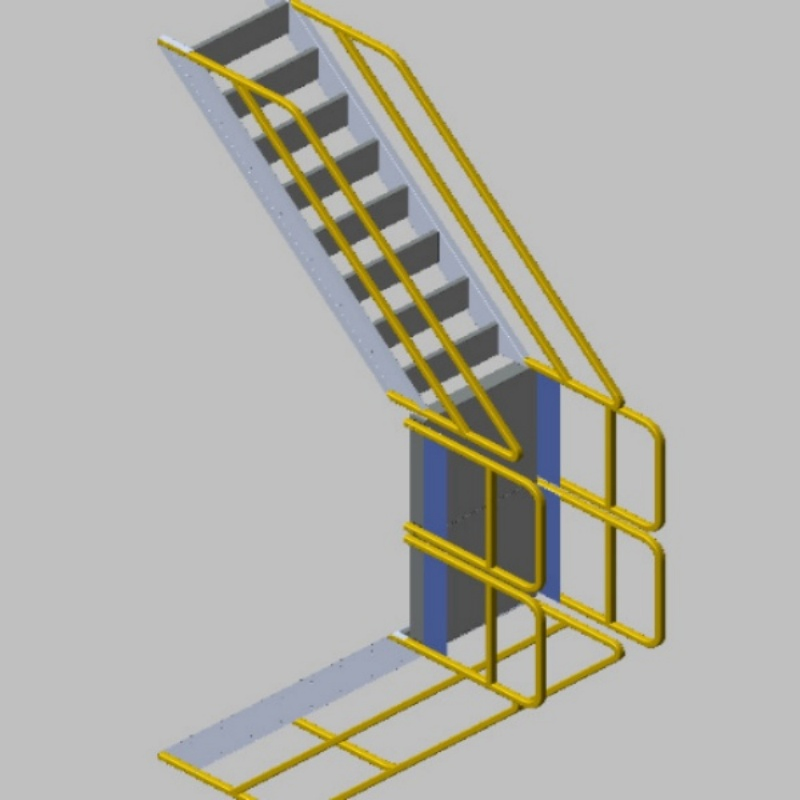 Customized High-Quality Industrial Staircase Manufacturer Metal Welding