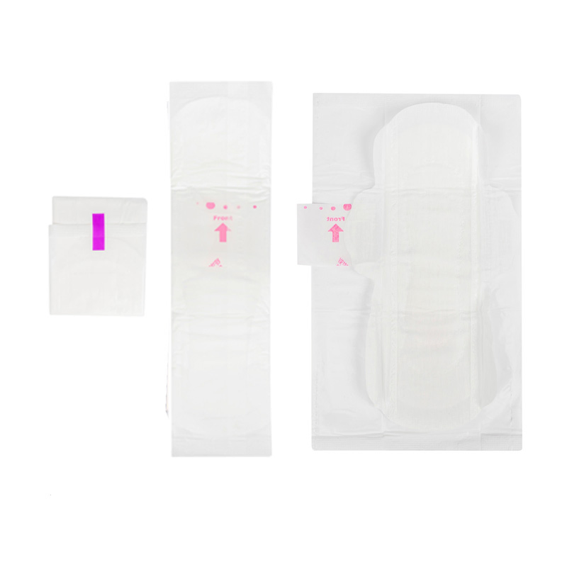 Custom Brand Name Royal Girl Pad Ladies Organic Cotton Period Pad Disposable Full Wrapping Open Sanitary Napkins