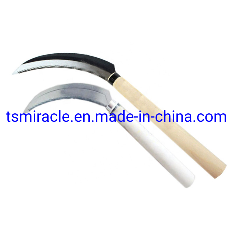 Hot Sale Sugar Cane Bush Knife Cheap Poplar Long Handle Tool Carbon Steel Sickle