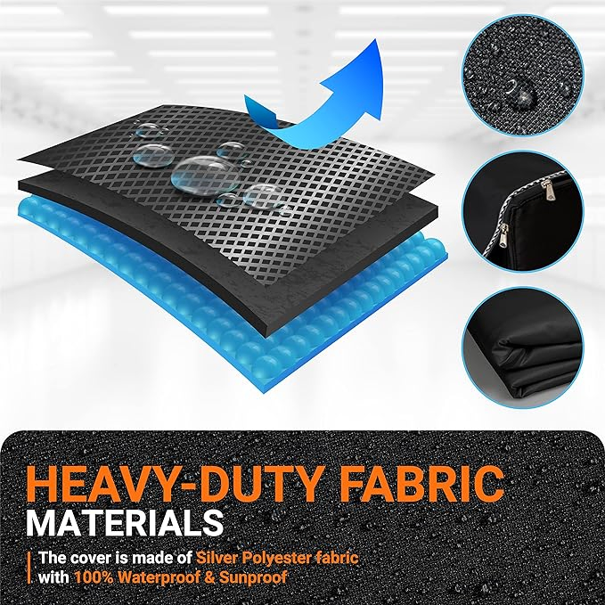 Washer/Dryer Cover for Front Load, Washing Machine Cover Waterproof, Dustproof and Anti-UV, Heavy Duty Oxford Washer Covers for Outside, Color Flowers Bubbles