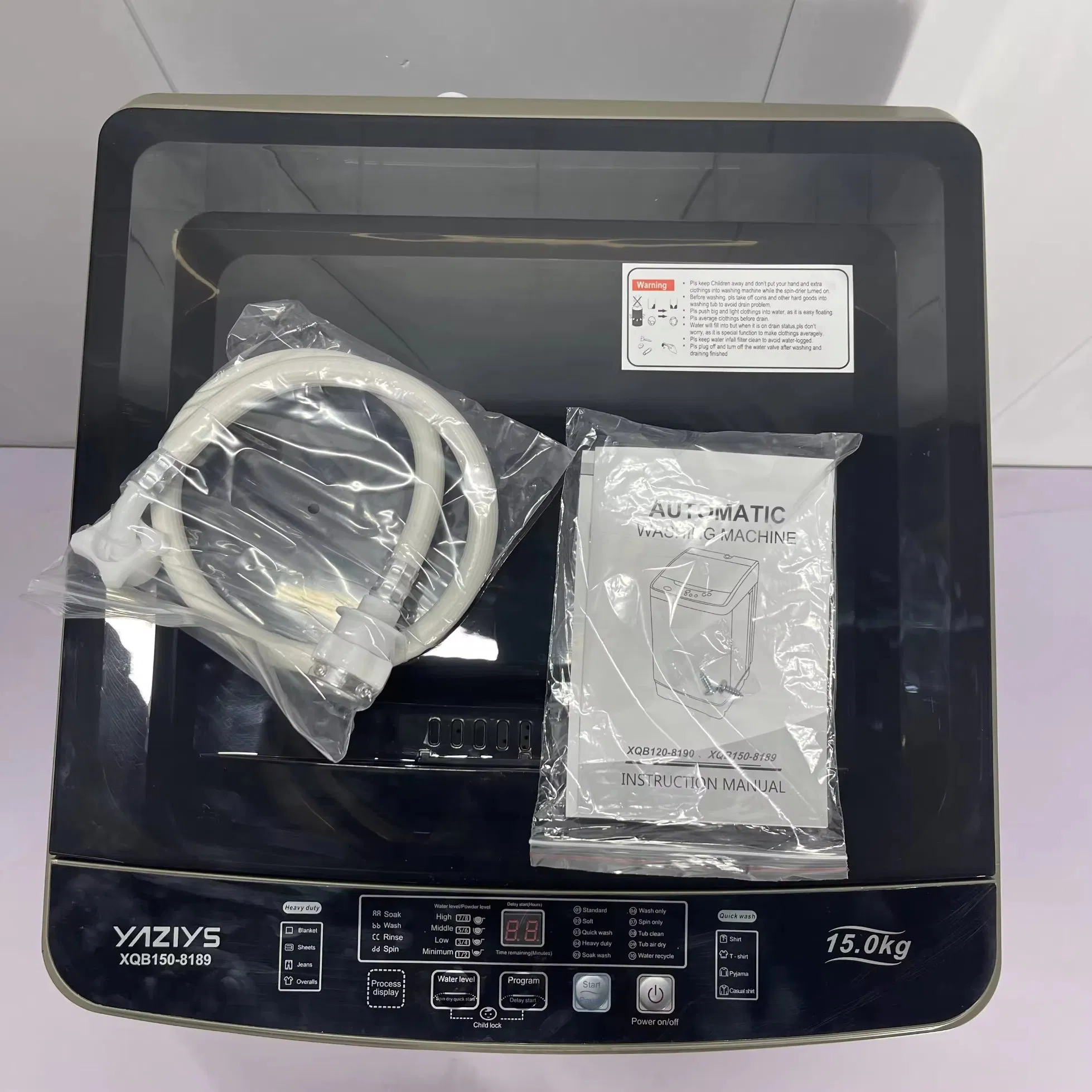 15kg 220V Household Laundry Clothes Top Loading Full Automatic Washing Machine