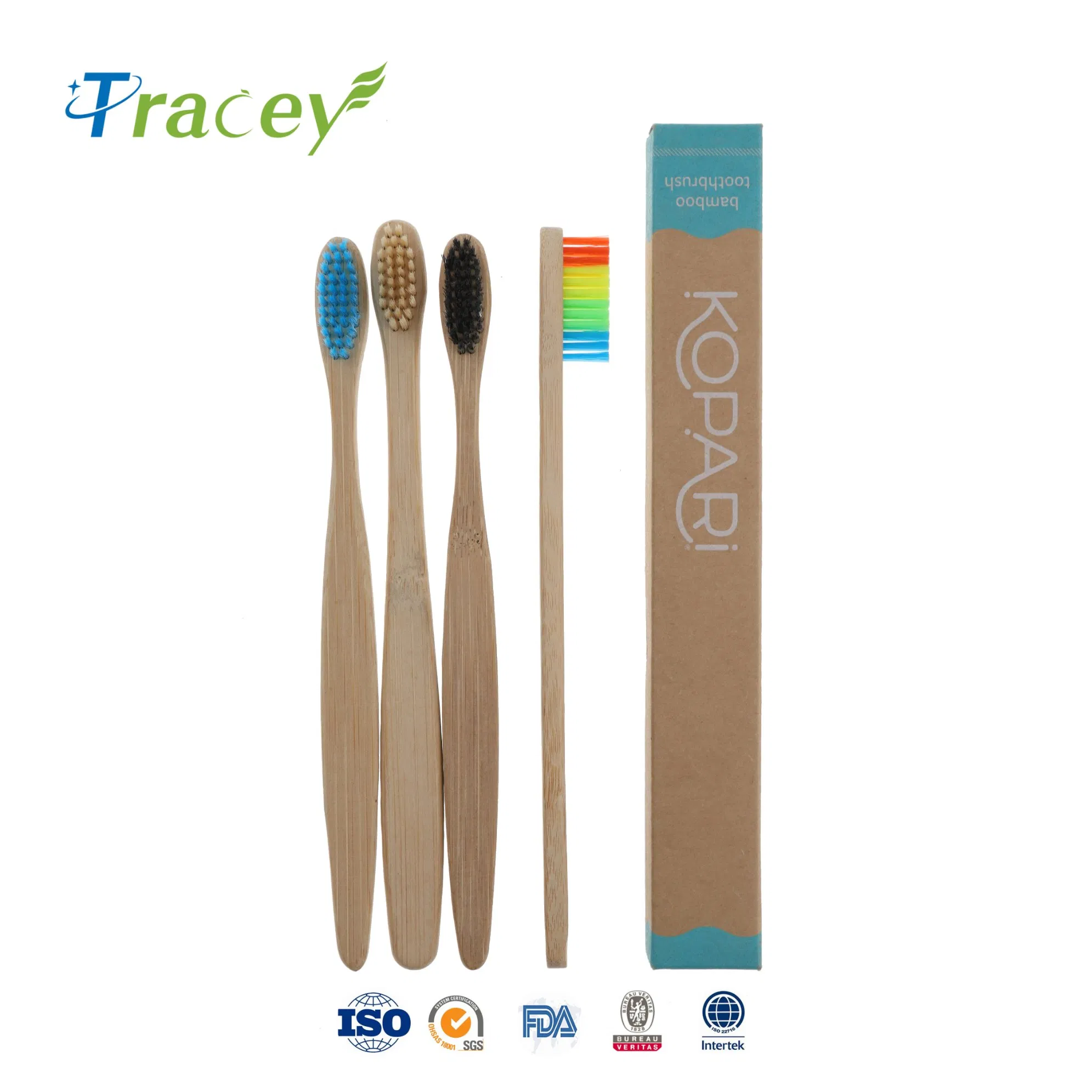 Customized OEM Bamboo Toothbrush for Teeth Cleaning Oral Care Eco-Friendly