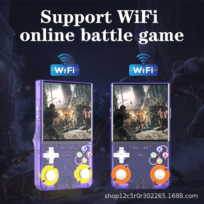 Genuine 4.0inch IPS Screen WiFi Bluetooth 2-Player R36 Ultra Retro Handheld Gaming Game Console Linux System