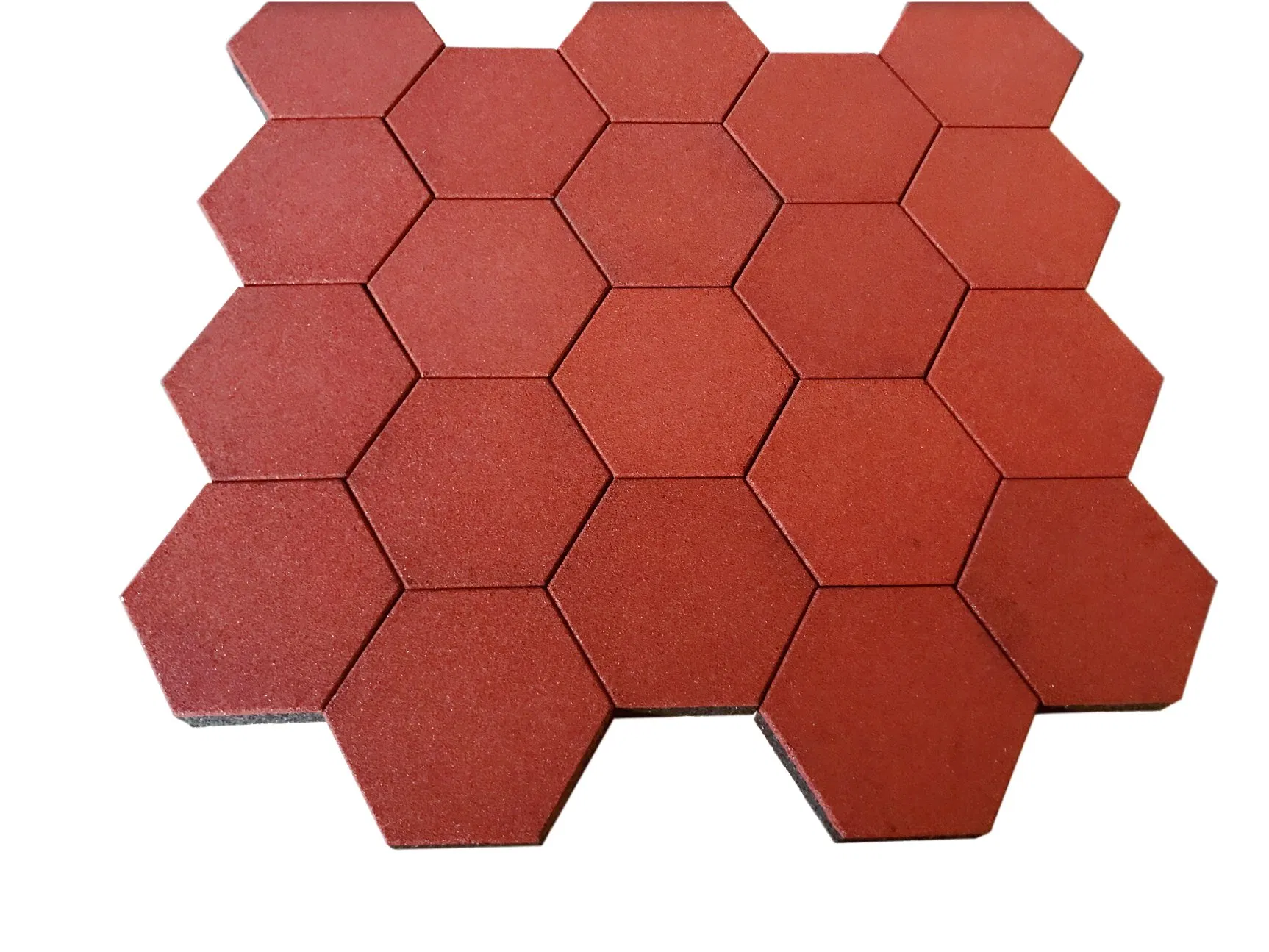 Wholesale High Quality Anti Slip Colourful Hexagon Rubber Tile Recycled Outdoor Rubber Tile for Kids Playground