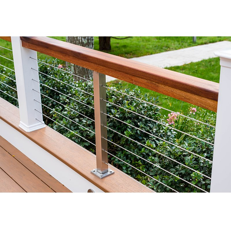 Decorative Wrought Iron Railings with Solid Rod Bar Design Terrace Baluster Railing