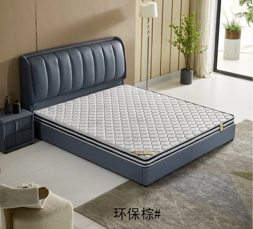 Home Furniture Luxury Natural Latex Euro Top Double Queen King Size Pocket Spring Foam Mattress Bedroom