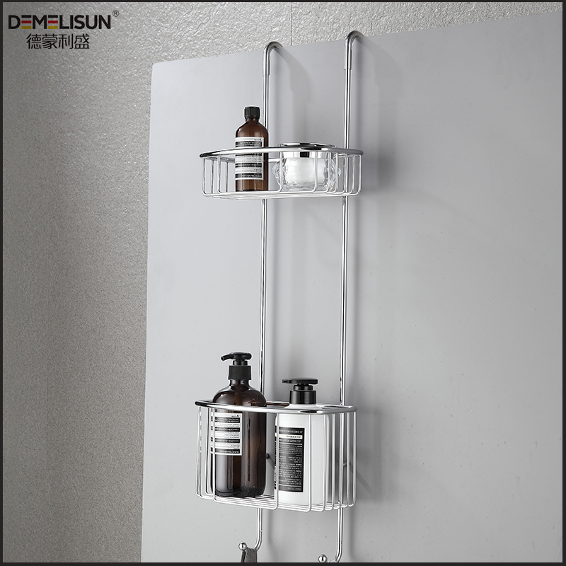 Modern Bathroom Organizer Rack Shower Bath Storage Shelf Hanging Basket