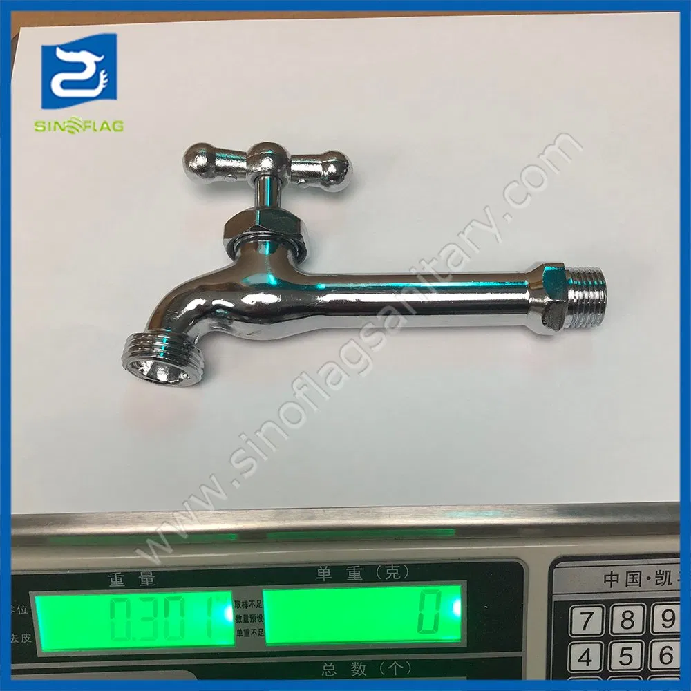Outdoor Long Body Bib Cock Zinc Alloy Garden Water Tap