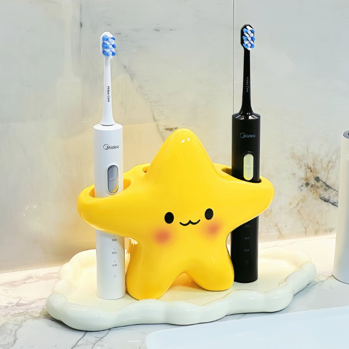 Cartoon Star Electric Toothbrush Holder, Home Bathroom Cute Creative Toothbrush Rack