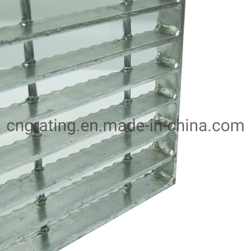Heavy Duty Galvanized Steel Welded Serrated Anti-slip Trench Cover Floor Bar Grating