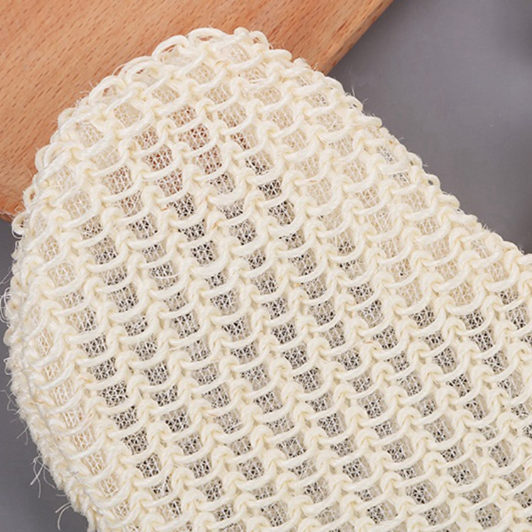 100% Natural Exfoliating Sisal Fiber Loofah Glove Mitt Mitten Bath Sponge Scrubber Remove Dead Skin