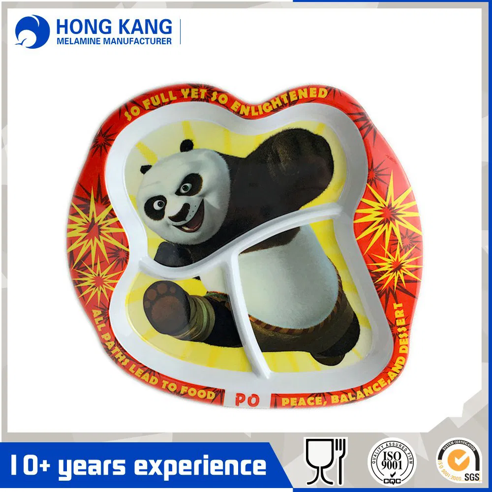 8inch Melamine Kids Divided Plate