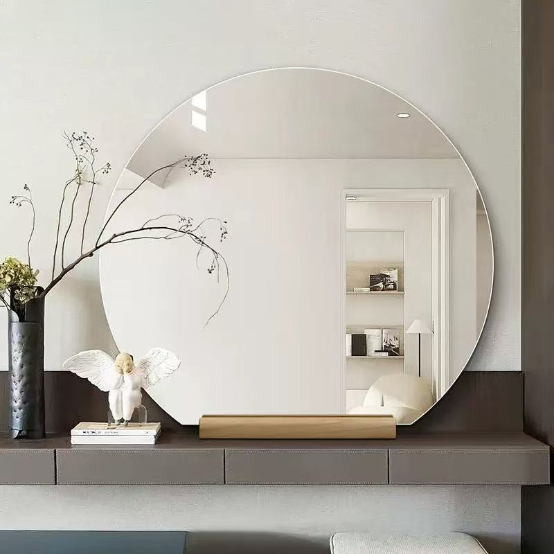 Stone Slab Framed Bathroom Mirror, Waterproof, Moisture-Proof and Scratch-Resistant, Creating a Light Luxury Bathroom Feel.