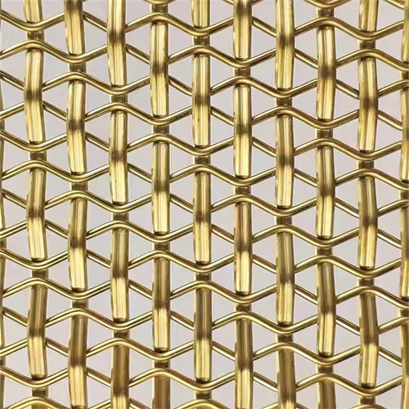 Architectural Decorative Woven Wire Mesh for Parking Cladding