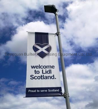 Metal Street Light Pole Advertising Flag Hardware (BT-BS-064)
