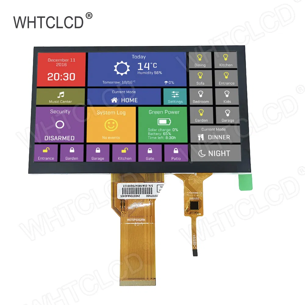 Промышленный TFT LCD дисплей 7 дюймов, 800x480