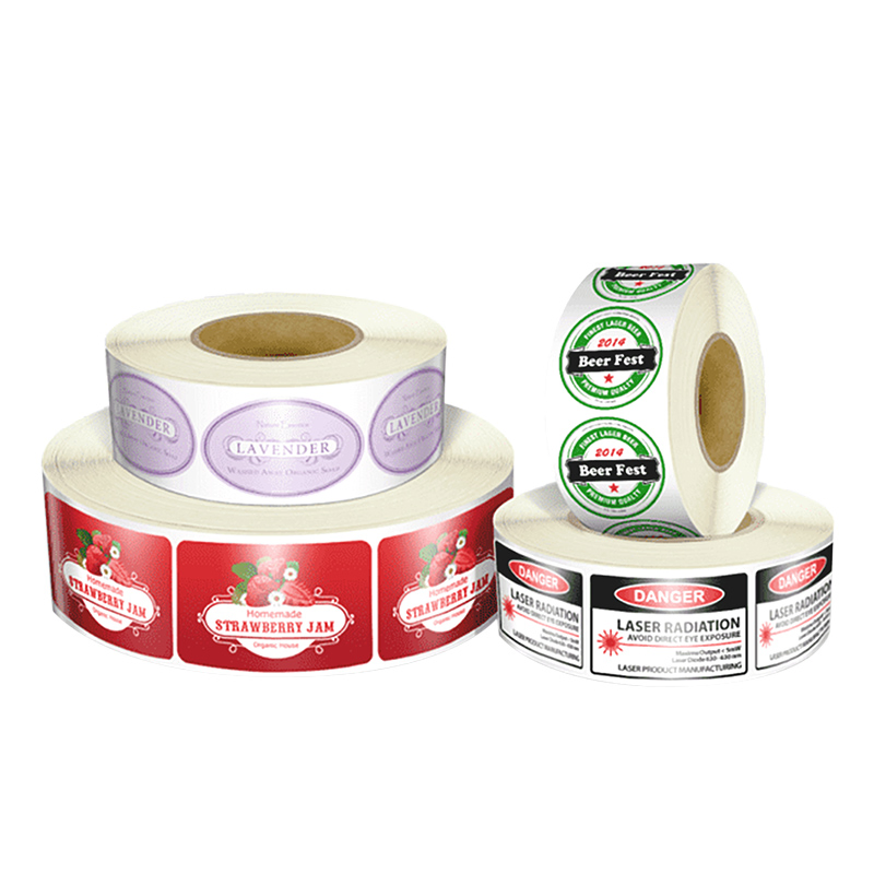 Packaging Label Make Custom Round Adhesive Roll Sticker Label with Printing Logo