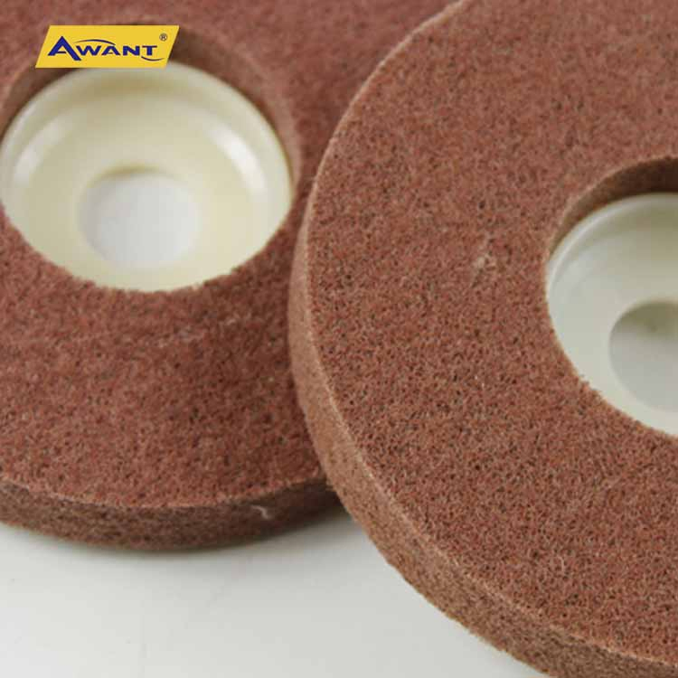 4 Inch Maroon U3 Shining Nonwoven Pad for Steel Metal