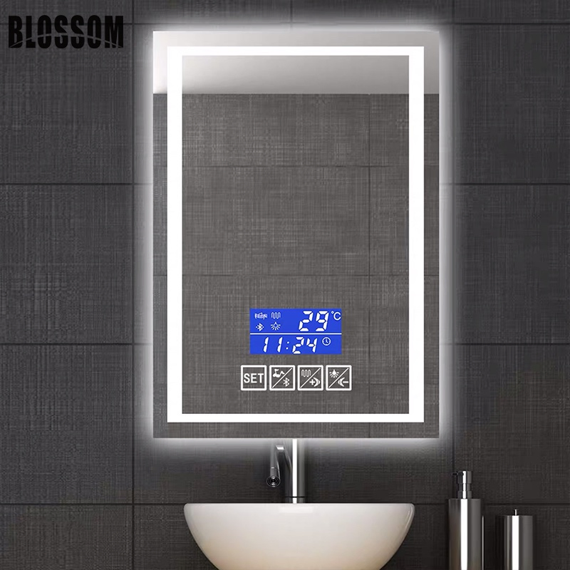 Oval Shape Bath Vanity LED Light Makeup Mirror with Touch Sensor