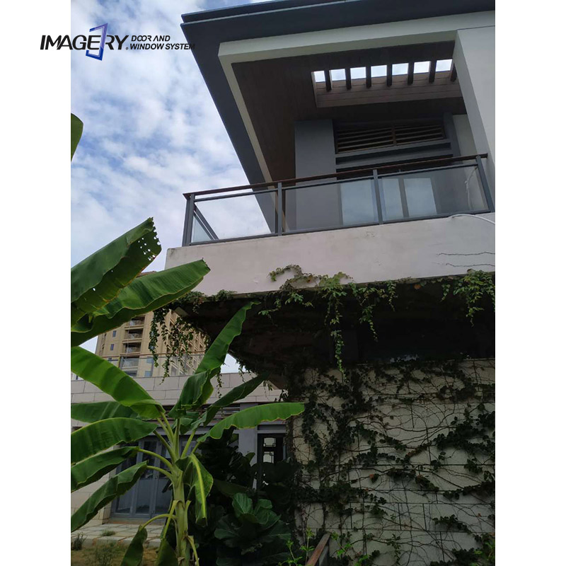 Cheap Price Simple Design Outdoor Terrace Glass Aluminum Railing