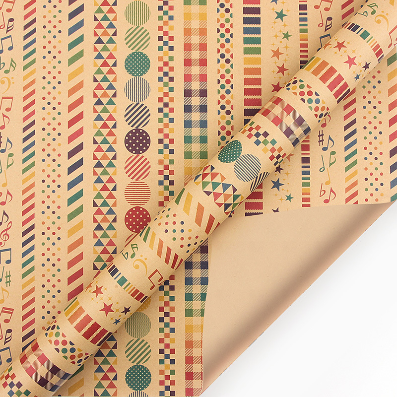 Diansi Custom Printed Logo Gift Packaging Paper Wrapping Gift Paper for Bouquet Wrapping