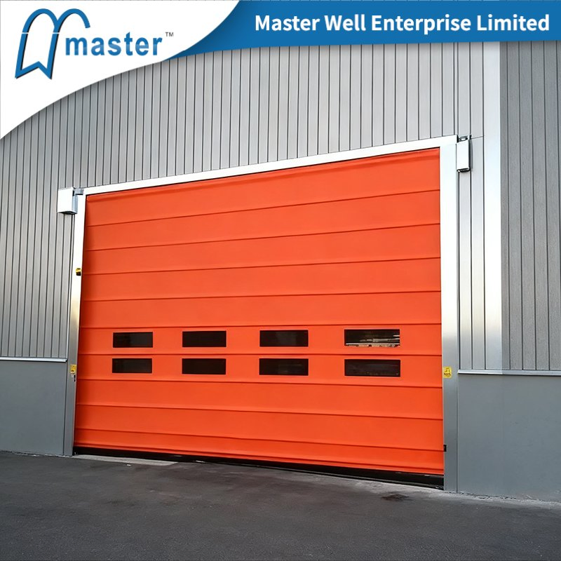 Heavy Duty Industrial High Speed Stacking Door with PVC Fabric Panels