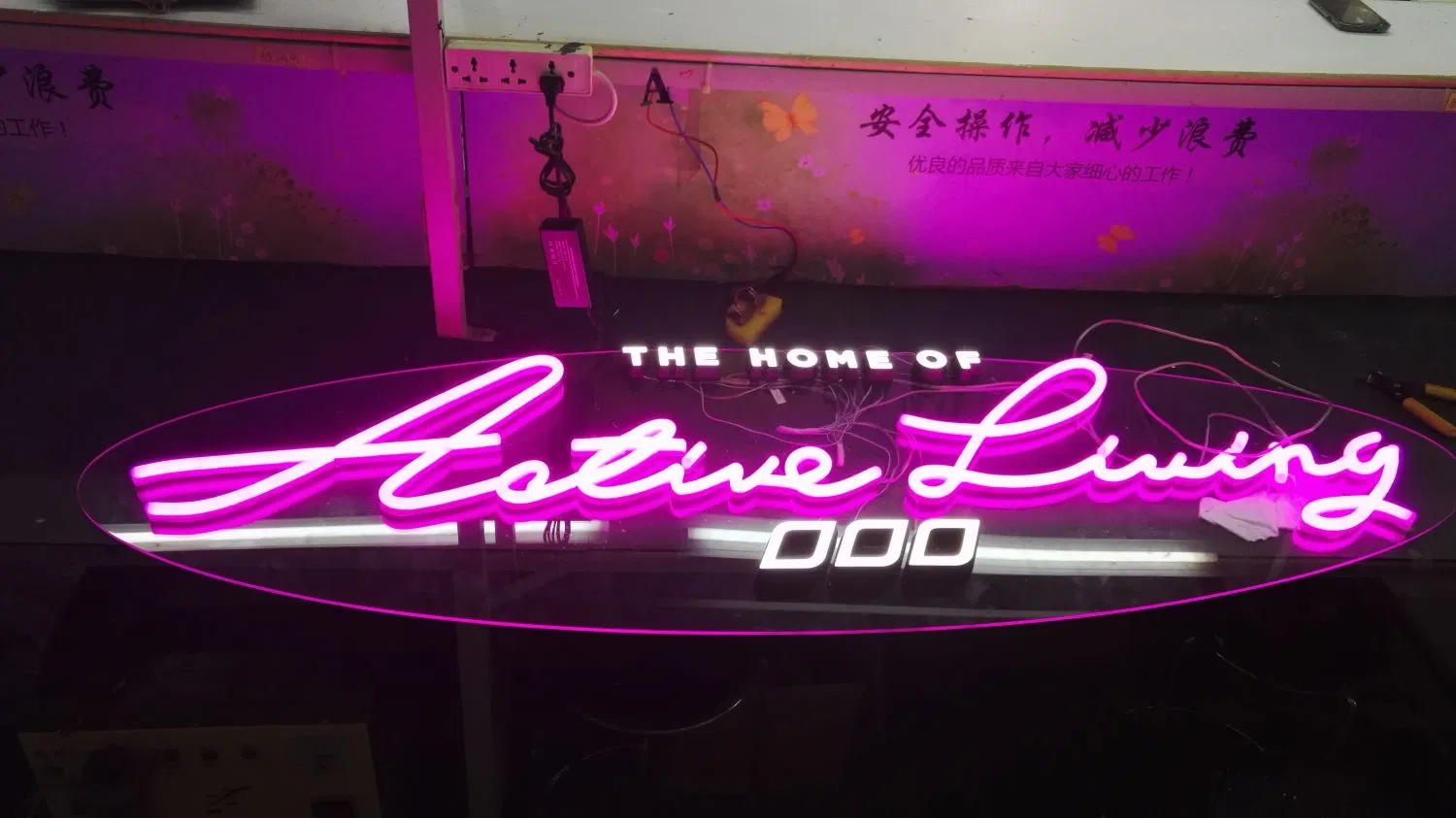 LED Neon Flex Sign Neon LED Sign Fluorescent Board on Shops