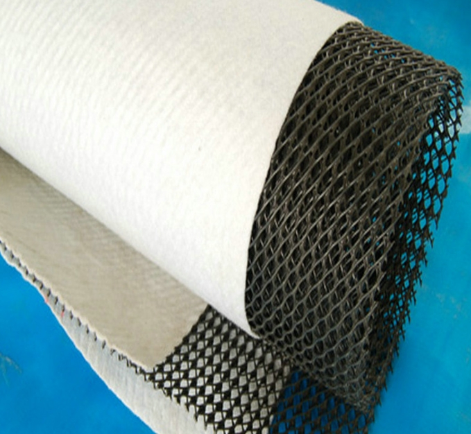 Water and Power Engineering Special Needled Nonwoven Geotextiles Filled with Black Filter Mesh Composite Drainage Network