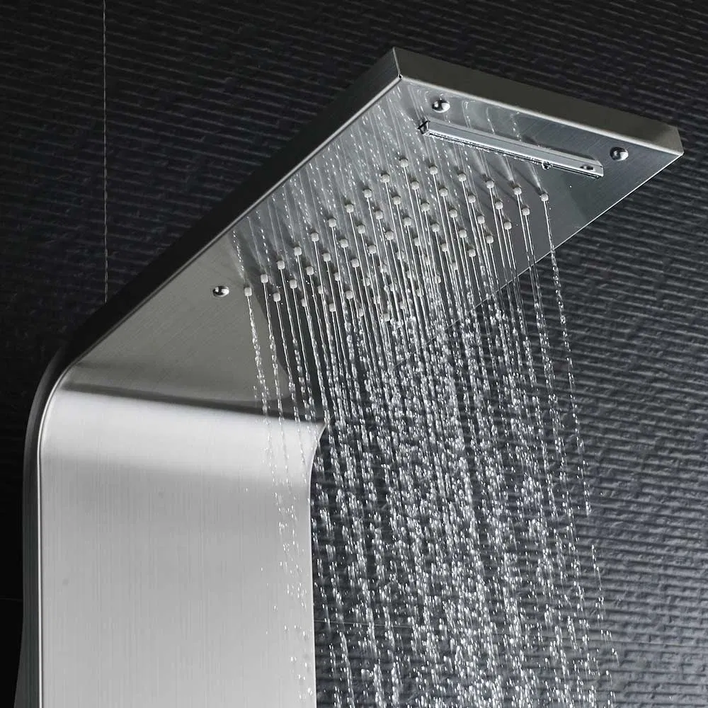 Factory Direct Price Satin Staniless Steel panel Shower