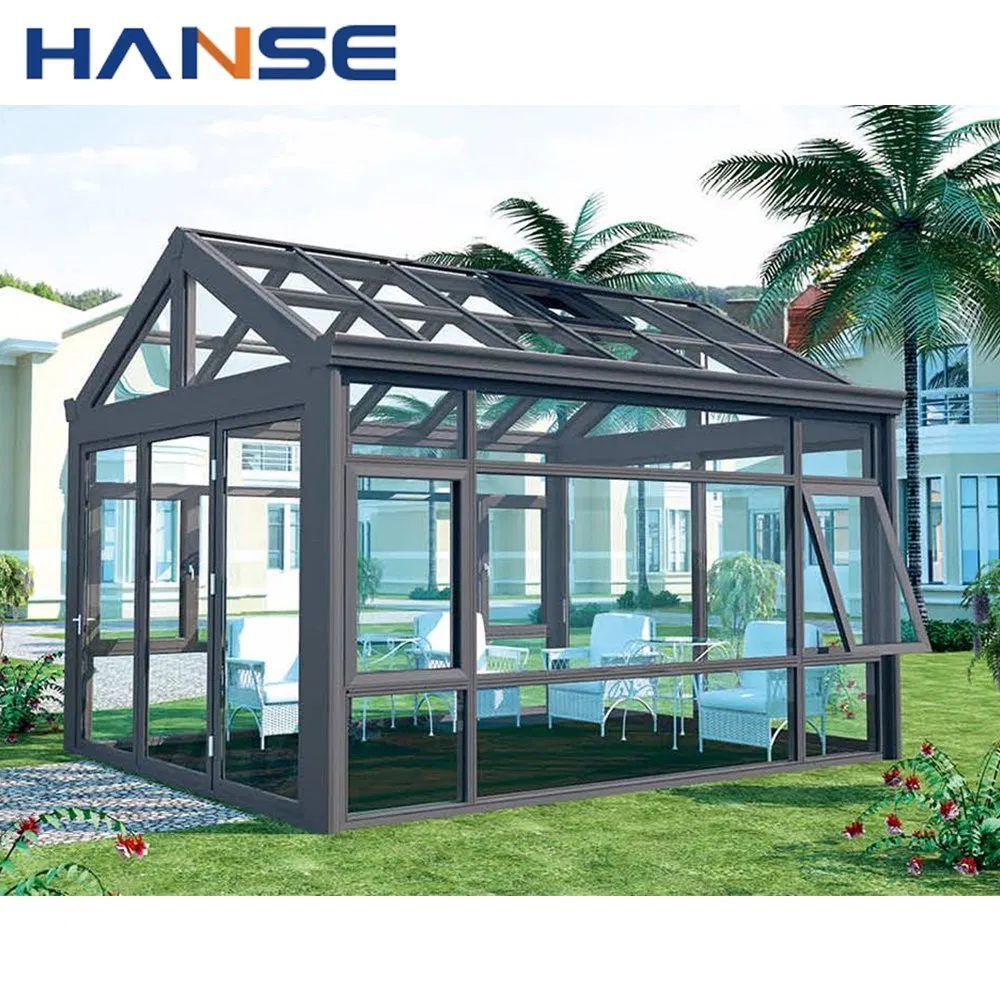 Factory Direct Sales Quality Outdoor Glass House Sunroom Aluminum Building Material Prefabricated Sunrooms & Glass Houses