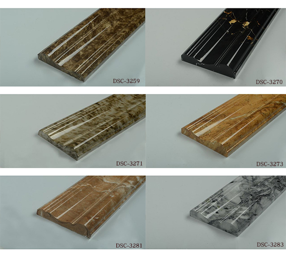 Decoration Line Stone tile With800*120dark Color