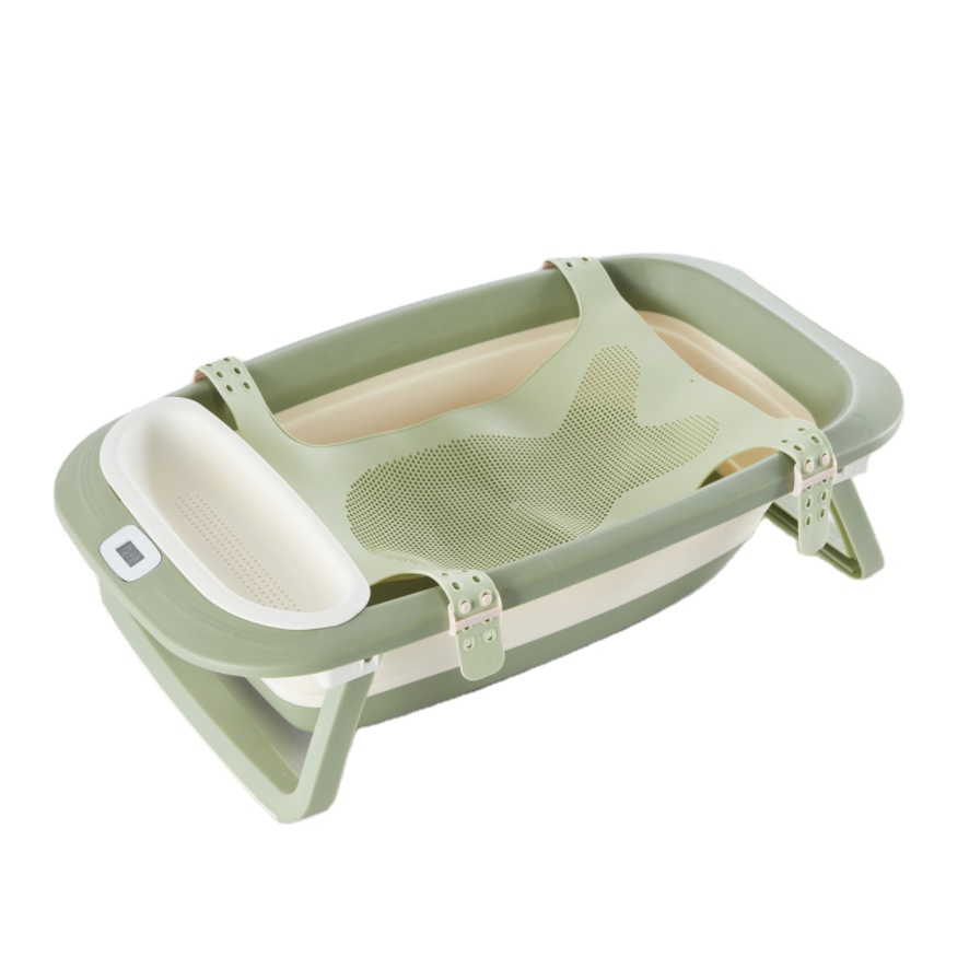 2023 New Design OEM Foldable Newborn Plastic Baby Folding Bathtub Kids Bathtub