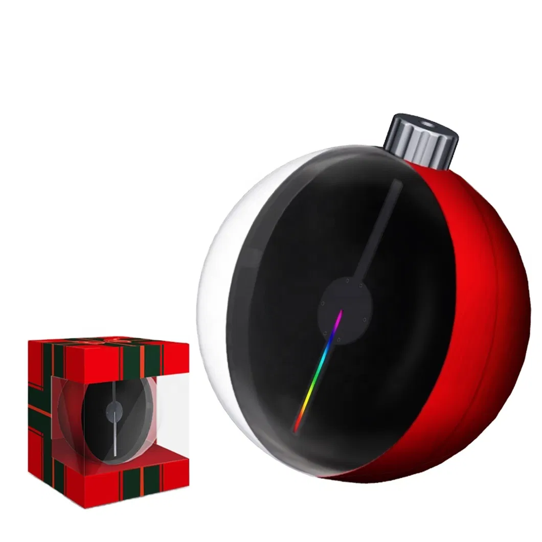 Christmas Gift 12 Cm Diameter 3D Holoram Fan Christmas Ornament Projection Lights Decoration for Indoor Display Christmas Decoration