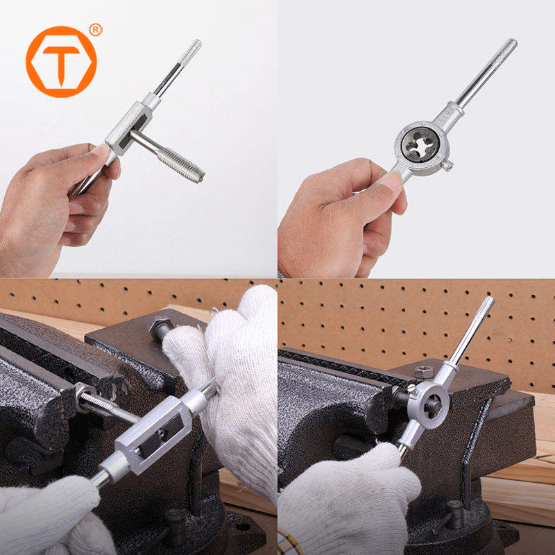 20PCS Metric Thread Tap Die Set High Hardness Alloy Portable Hand Tools Set for Tap Die Metric Thread