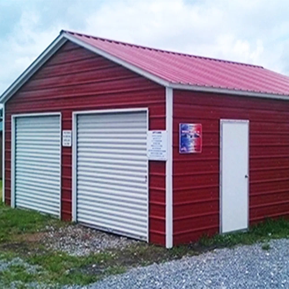 Custom Design Big Prefab Steel Structure Floding Car Garage